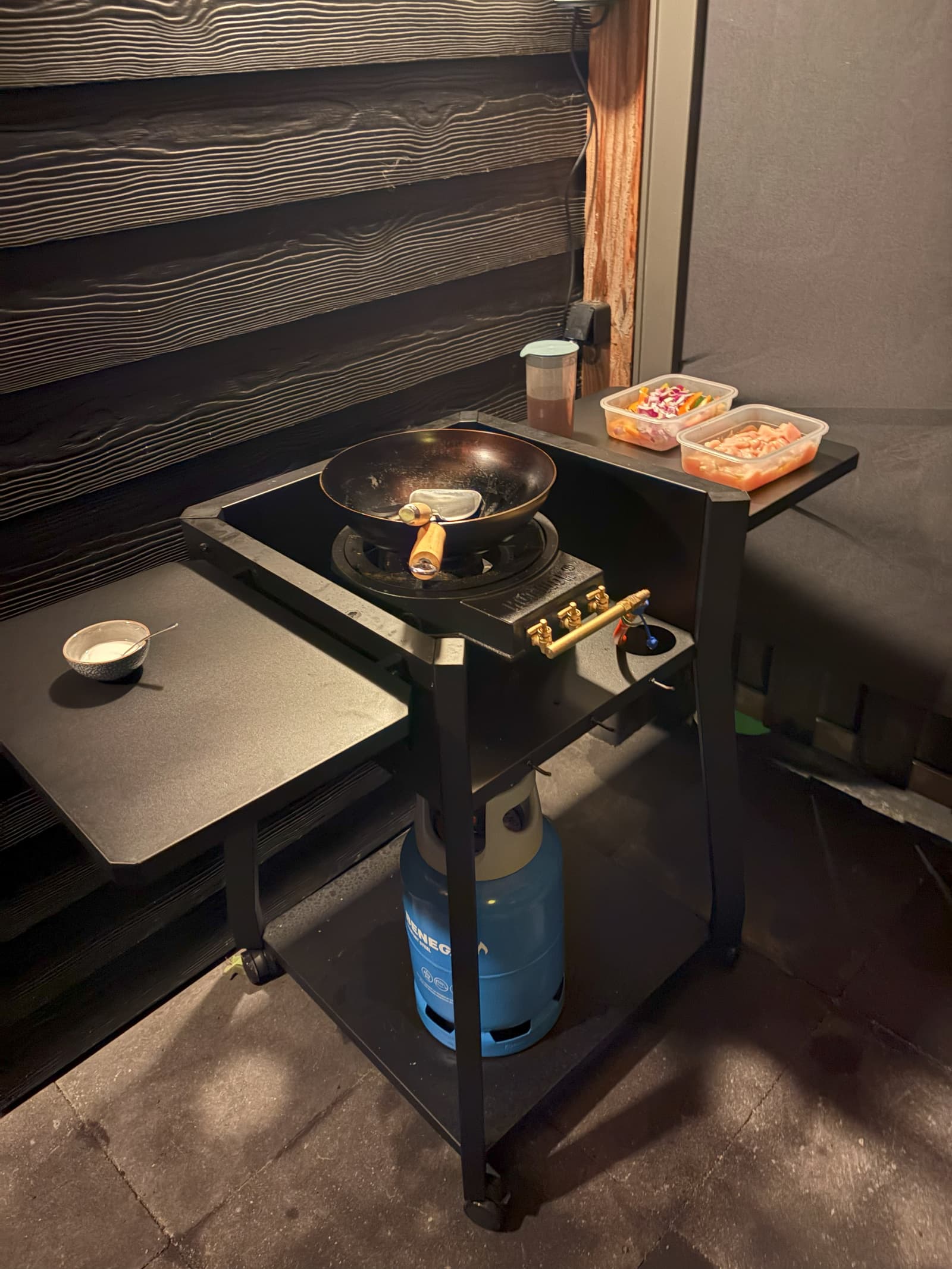 Wok Reepjes van de BBQ